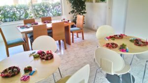 出張クリスマスリース教室