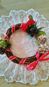 出張クリスマスリース教室