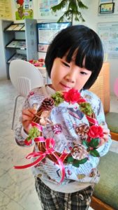 出張クリスマスリース教室