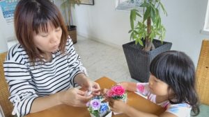 出張フラワーアレンジメント教室