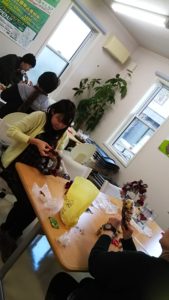 イベント出張クリスマスリース教室