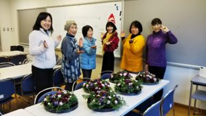 イベント出張フラワーアレンジ教室