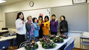 イベント出張フラワーアレンジ教室