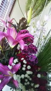 お正月フラワーアレンジメント