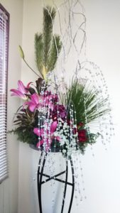 お正月フラワーアレンジメント