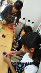 イベント出張コサージュ教室