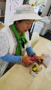 イベント出張フラワーアレンジ教室