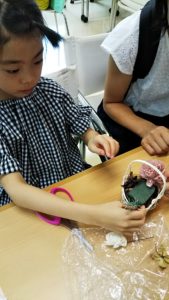 イベント出張フラワーアレンジメント教室