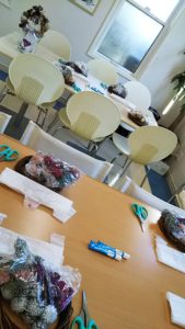 出張クリスマスリース教室