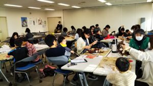 出張クリスマスリース教室