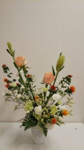 出張フラワーアレンジメント教室