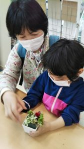 イベント出張フラワーアレンジメント教室