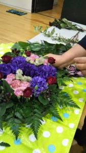 出張フラワーアレンジメント教室