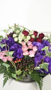 出張フラワーアレンジメント教室