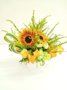 出張フラワーアレンジメント教室