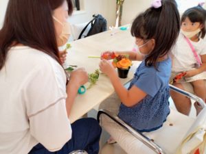 イベント出張フラワーアレンジメント教室