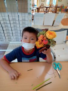 出張フラワーアレンジメント教室