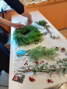 イベント出張クリスマスリース