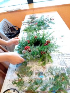イベント出張クリスマスリース