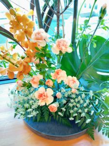 出張お正月フラワーアレンジメント教室