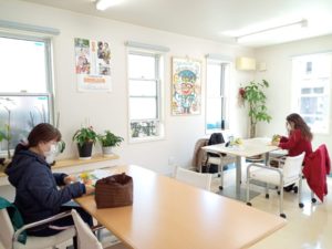 イベント出張フラワーアレンジメント教室