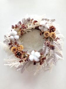 出張クリスマスリース教室