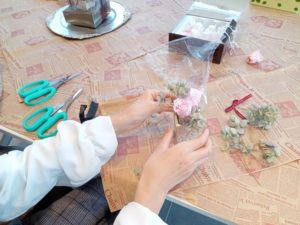 イベント出張フラワーアレンジメント教室