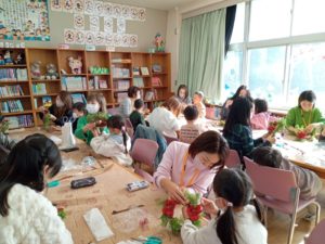 イベント出張クリスマスリース教室