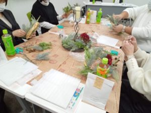 イベント出張クリスマスリース教室