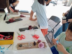 イベント出張フラワーアレンジメント教室