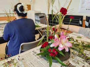 出張フラワーアレンジメント教室