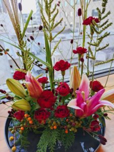 出張フラワーアレンジメント教室