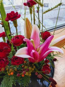 出張フラワーアレンジメント教室