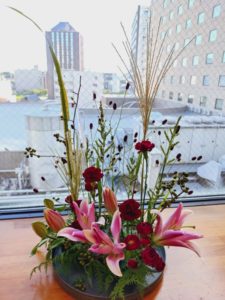 出張フラワーアレンジメント教室