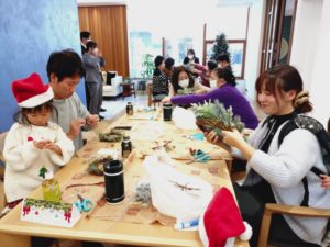 イベント出張クリスマスリース教室