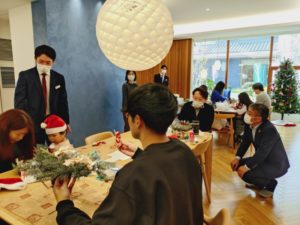 イベント出張クリスマスリース教室