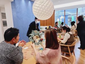 イベント出張クリスマスリース教室