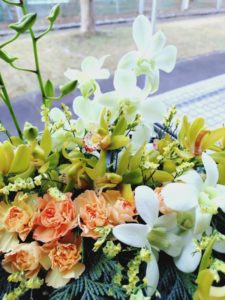 出張フラワーアレンジメント教室