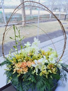 出張フラワーアレンジメント教室