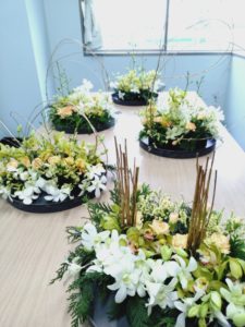 出張フラワーアレンジメント教室