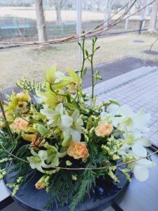 出張フラワーアレンジメント教室